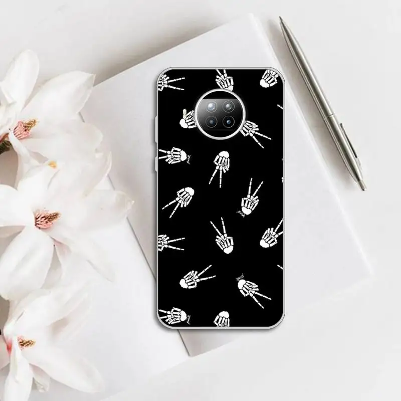 

black white simple Cactus crown Phone Case Transparent for Xiaomi mi note 10 8 9 t HUAWEI p30 40 11 Samsung S 8 9 10 20 pro lite