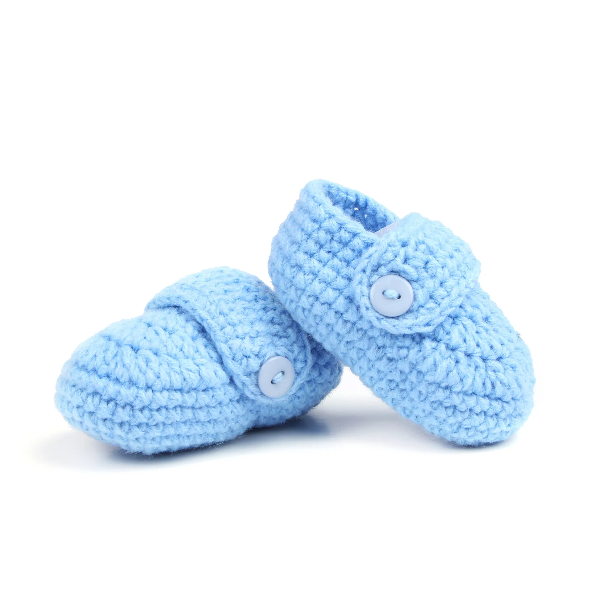 

2021 new baby hand-knitted shoes manufacturers wholesale European and American hand-knitted baby wool toddler shoes BABY'S shoes