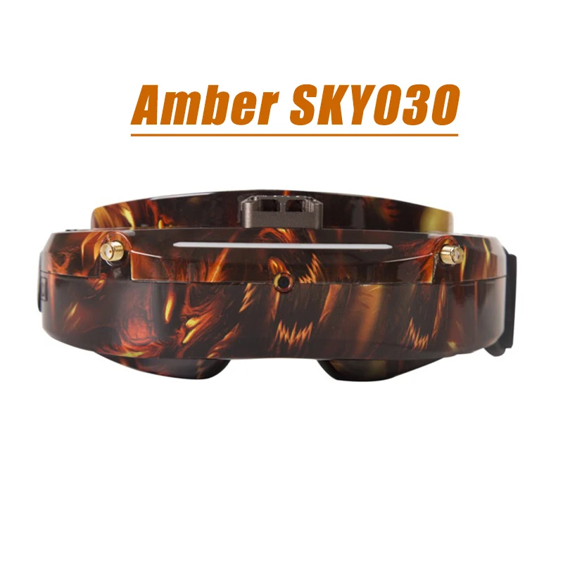 Amber SKY03O Skyzone SKY03O O светодиодный/SKY03S 5,8 ГГц 48CH разнообразие FPV очки поддержка OSD DVR HDMI и светодиодный вентилятор для радиоуправляемого дрона Accs - Цвет: Amber SKY03O