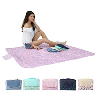 new 145cm x145cm waterproof foldable outdoor camping mat widen picnic mat plaid beach blanket baby multiplayer tourist mat
