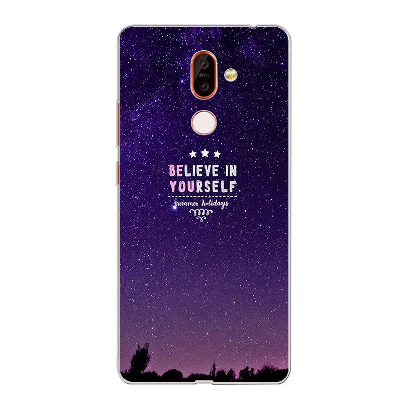 Ciciber для Nokia 9 PureView 2 1 3 5 6 7 8 Plus мягкие чехлы телефонов из ТПУ X7 X6 X5 X3 звездное