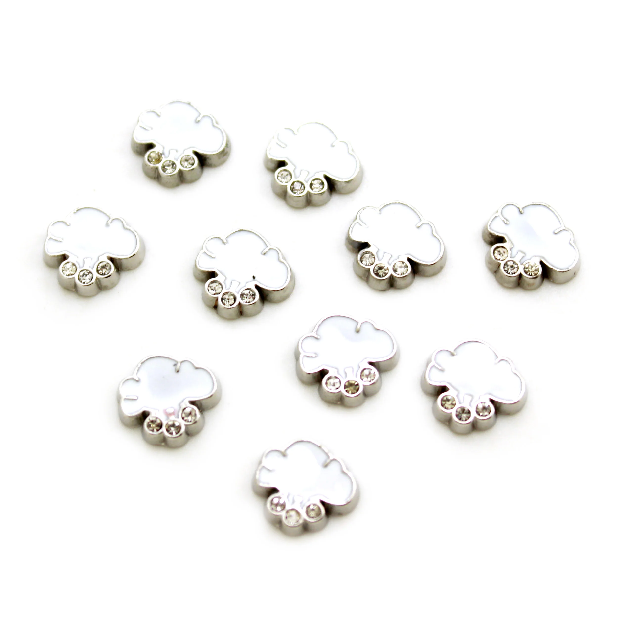 10 шт рождественские микс Стиль плавающие амулеты цинковый сплав подходят