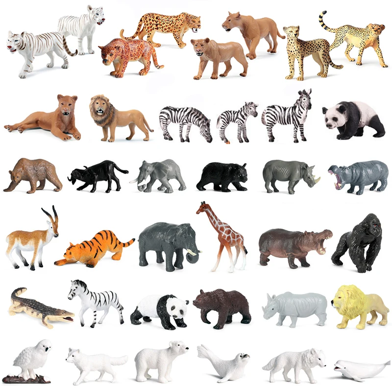 12PCS Safari Animals Figures Toys Different Varieties of Zoo Jungle Animal Toy Set Great Educational Toys for Kids Toddlers speedy publishing animals rock kids encyclopedia of animals