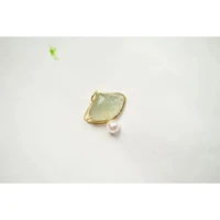 zhenbei gao bing chalcedony pendant akoya sea pearls s925 sterling silver inlaid