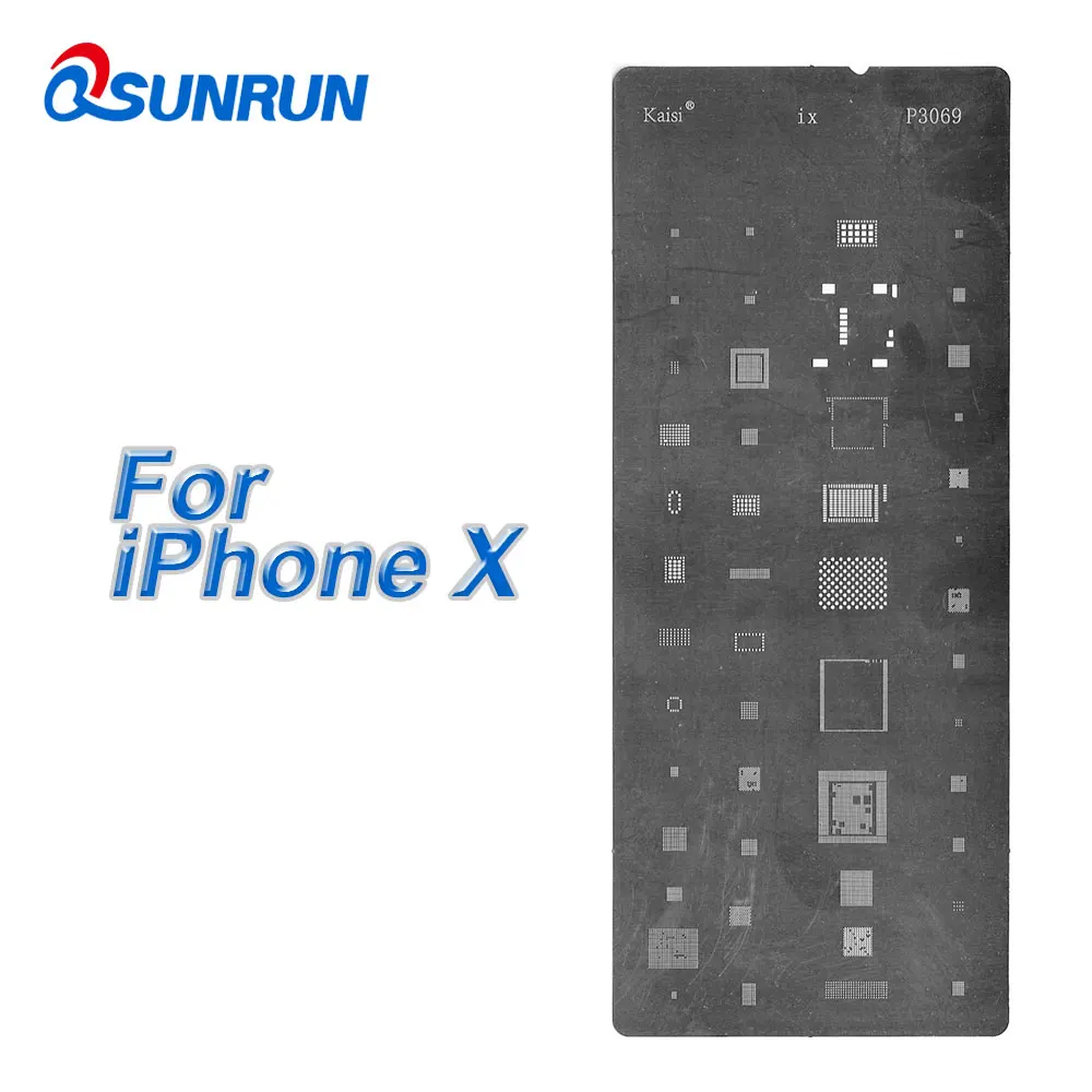 8 шт./лот! Новинка набор трафаретов для реболлинга BGA с прямым нагревом iPhone X XR XS Max