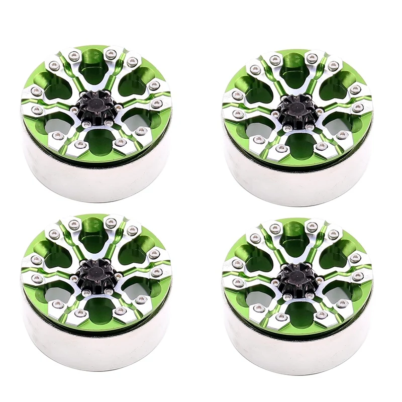 

1.9Inch RC Bead Lock Wheels Rims for 1/10Th Scale RC Crawle Car SCX10-KM2 RR10 TRX-4 TRX-6 D110 D90 TRAXXAS
