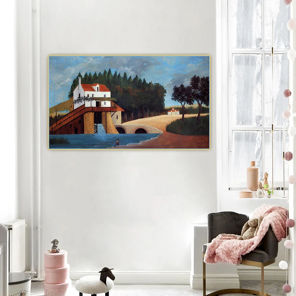Цитон Анри Руссо Mill мельница Canvas холст искусство Масляная живопись
