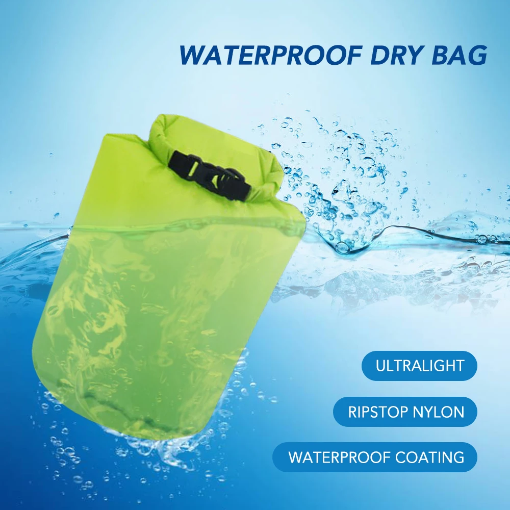 

3PCS Waterproof Dry Bag Roll Up Dry Compression Sack Large Capacity Bucket Bag For Camping Drifting Swimming