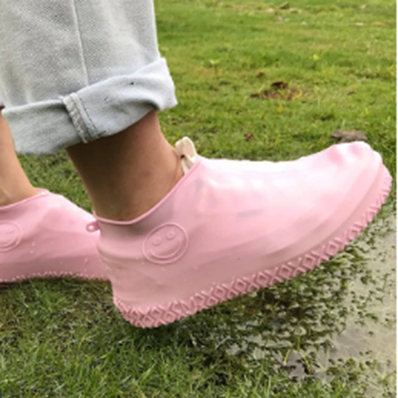 Reusable Waterproof Overshoes Cute Solid Color Shoe Covers Shoes Protector Children's Rain Cover For | Обувь
