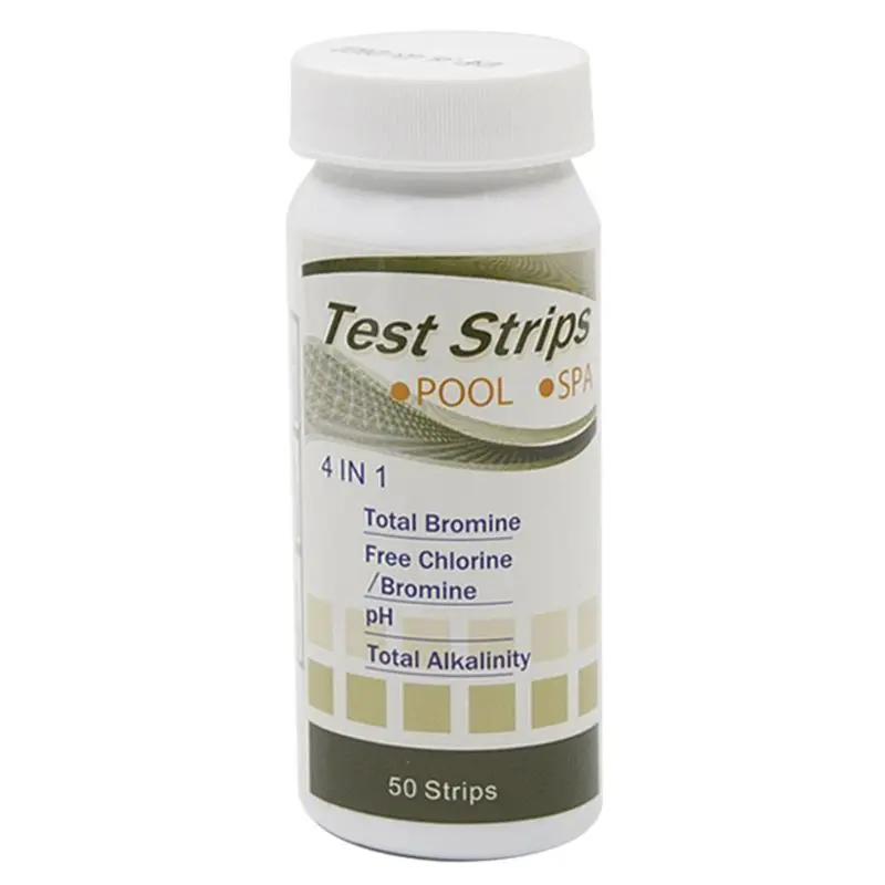 4 в 1 тест полоски для воды бассейне Бесплатный хлор бром PH тестовая бумага