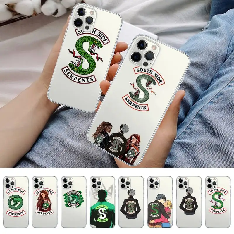 

TV Riverdale Southside Serpents Phone Case for iPhone 11 12 13 mini pro XS MAX 8 7 6 6S Plus X 5S SE 2020 XR case