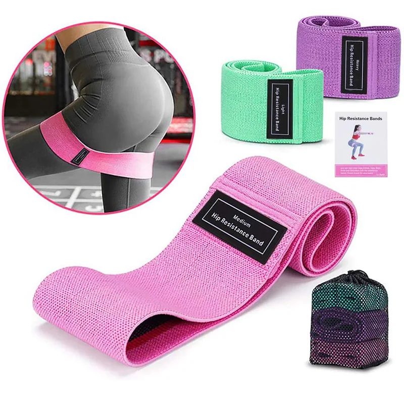 1/2/3PCS/Lot Fitness Rubber Band Elastic Yoga Resistance Bands Set Hip Circle Expander Gym Booty Home Workout | Спорт и развлечения