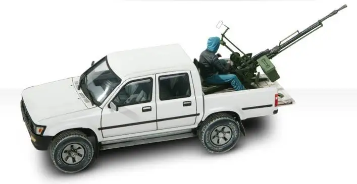 Meng VS 001 1/35 Масштаб Toyota Hilux пикап грузовик/w ZPU1 анти резервуар пистолет дисплей