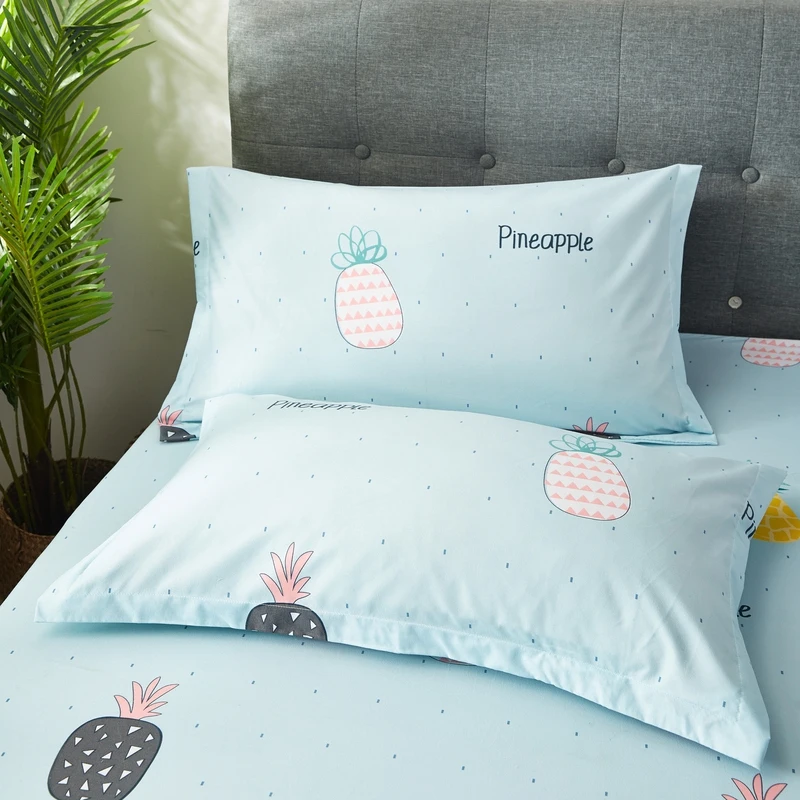 

2 PC Aloe Vera Cotton Pillowcase 19 Printing Color Pillow Case Bedding 48X72CM Pillow Cover Dropshipping TXS