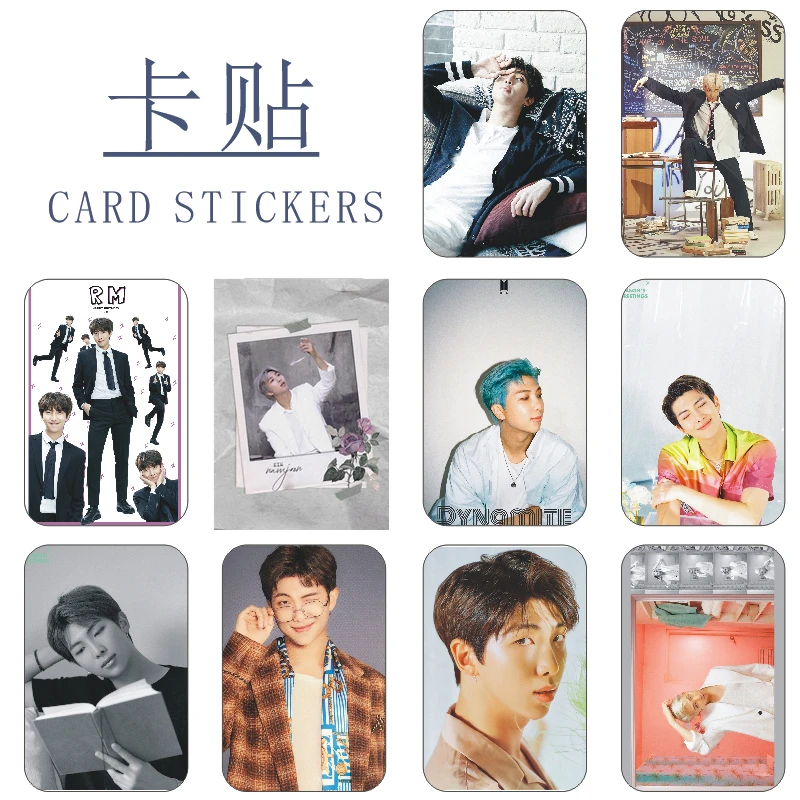 

Rap Monster LOMO card sticker Fan gifts 8.7*5.5CM*10Sheets Nam-joon Kim