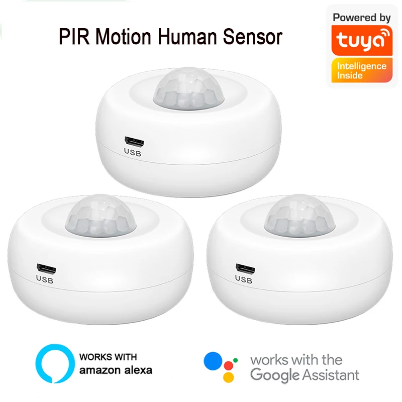 

Tuya Smart WiFi PIR Motion Sensor Human Body Sensor Detector Home Alarm System Smart PIR Motion Sensor Tuya Smart Life Control