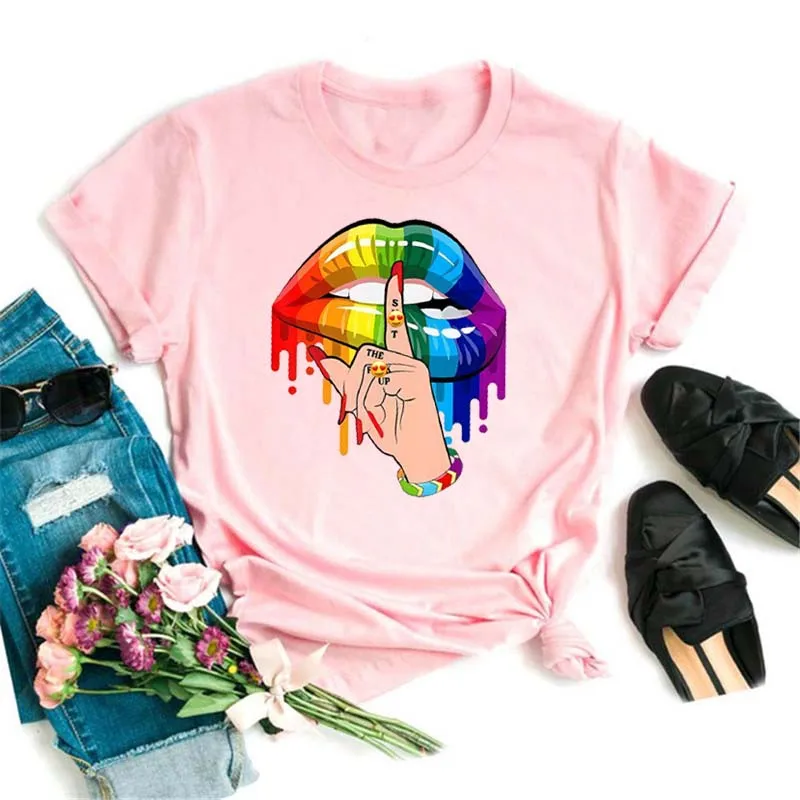 Новая футболка Maycaur женская модная красная с леопардовым принтом губ топы Милая