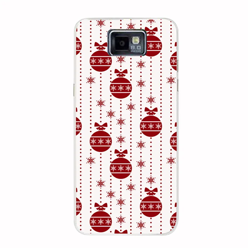 Веселый Рождественский чехол для samsung Galaxy S2 силиконовый SII I9100 GT-I9100 узорные Чехлы