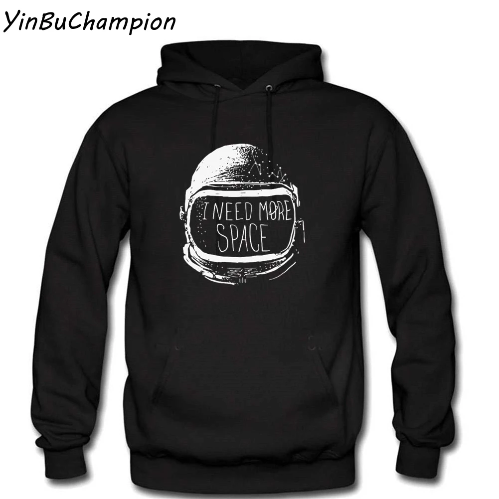 Мужская толстовка с капюшоном Geek Chic Black White Crazy Never Date An астронавт улица мне нужно
