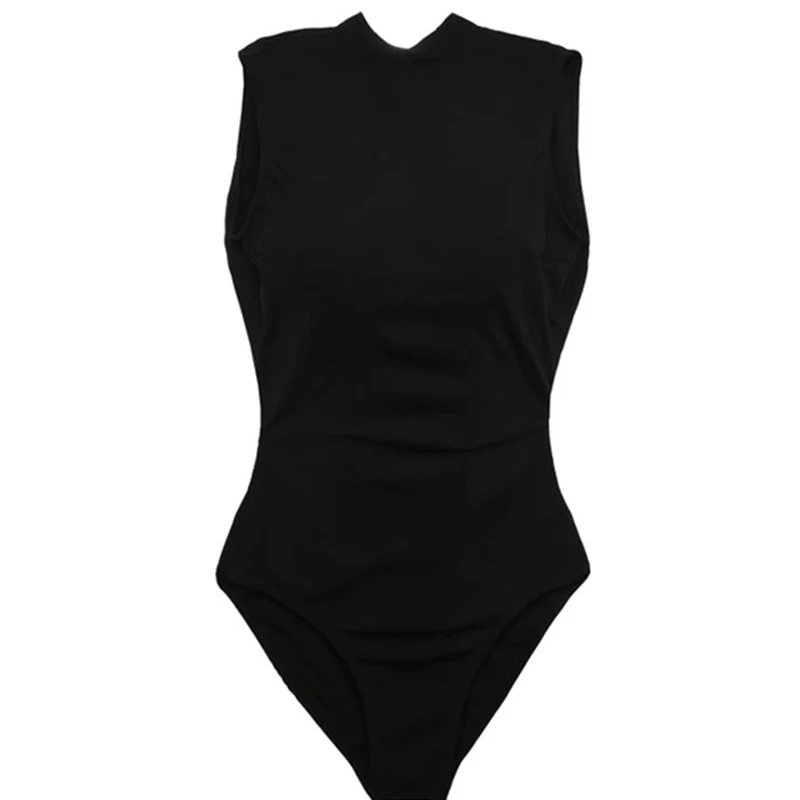 Hot Sale Beach Swimwear Sexy High Neck One Piece Backless Bandage Women Bathing Suit Comfortable Solid Color Summer Beachwea |