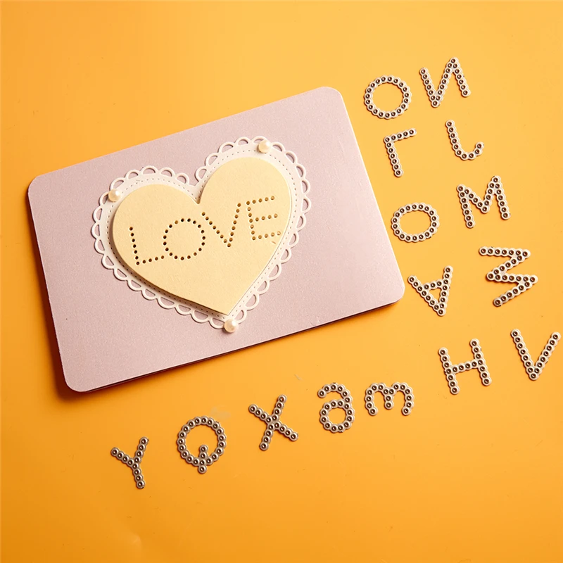 DiyArts 26 алфавитных штампов с цифрами штампы для резки металла новинка 2019 трафареты