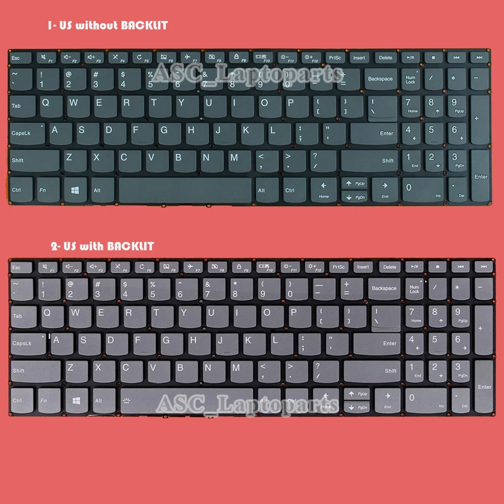 

Новая клавиатура QWERTY для Lenovo Ideapad 3-17ADA05 3-17ARE05 3-17IML05 3-17IIL05 V17-IIL, английская, черная, с подсветкой