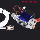 J-head Hotend для 3D-принтера, с одним охлаждающим вентилятором для 3D v6, 1,75 мм3,0 мм, насадка для экструдера 0,2 мм0,3 мм0,4 мм
