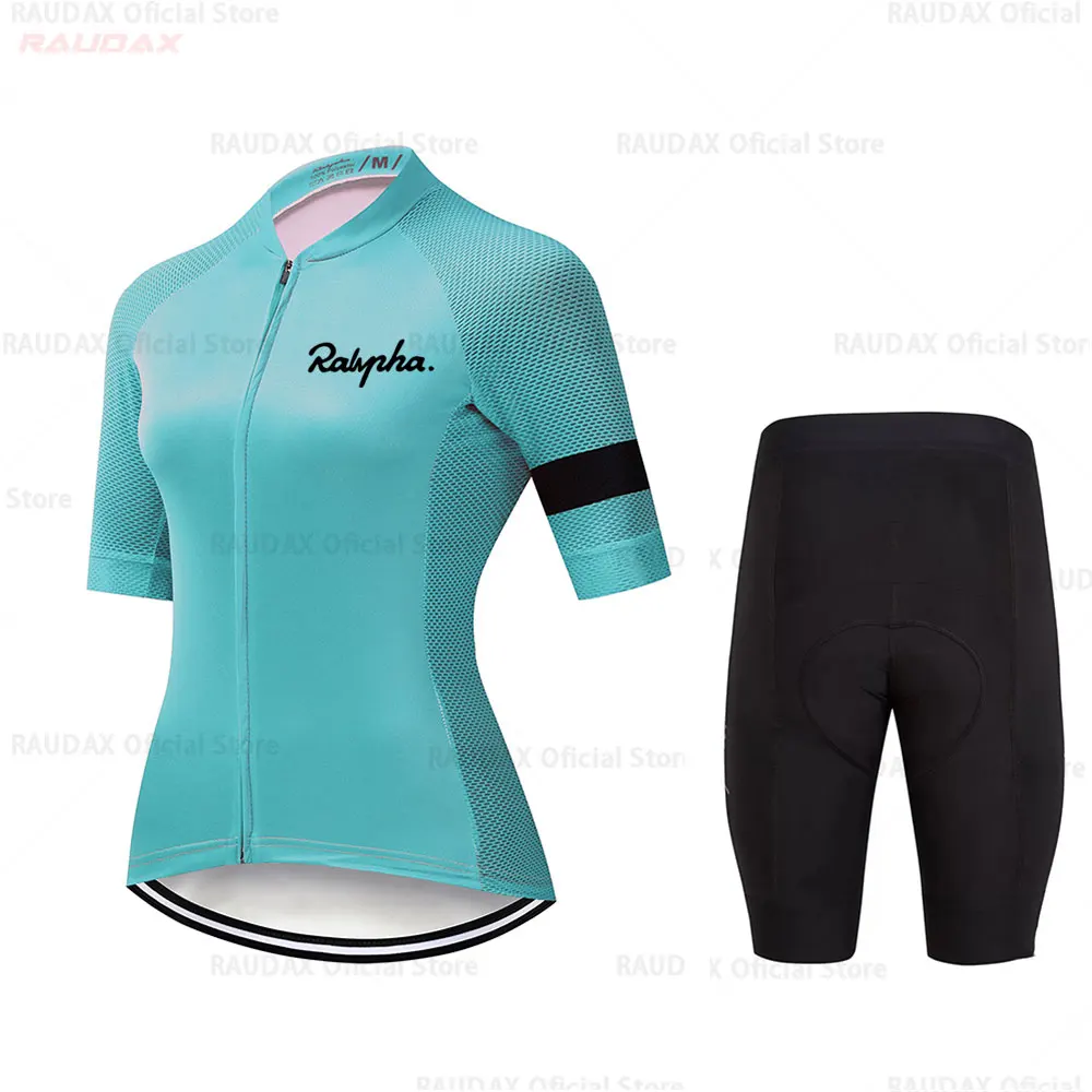 Комплект одежды для велоспорта Ralvpha Женский Джерси и шорты с гелевыми