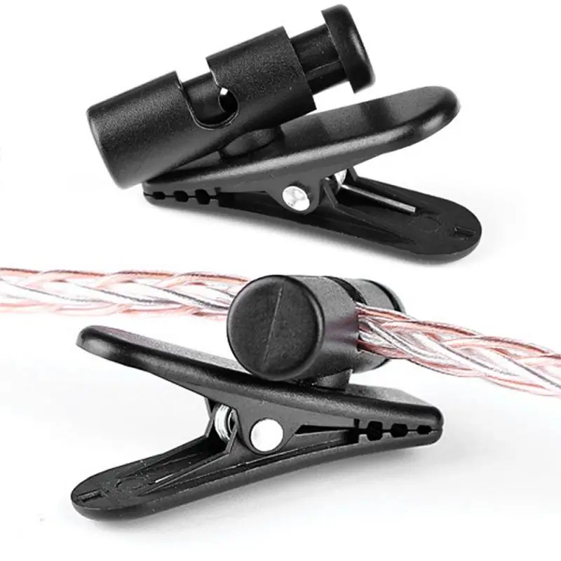 

360 Degree Rotatable Headphone Headphone Earphone Cable Cord Wire Lapel Collar Clip Nip Holder Mount Clamp HOT 100% New