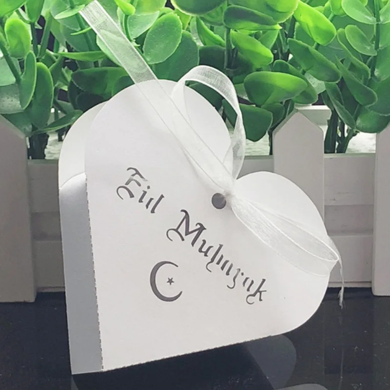 Eid Мубарак коробка конфет Рамадан Карим подарочные коробки исламский