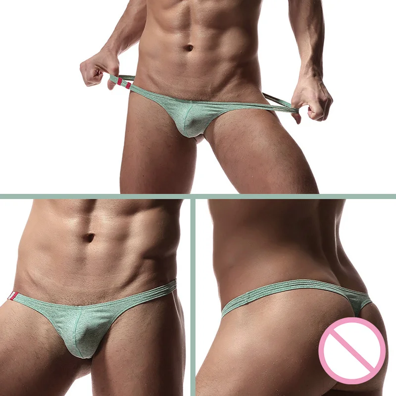 Мужские сексуальные стринги хлопок нижнее белье бандаж танга Elefante экзотические