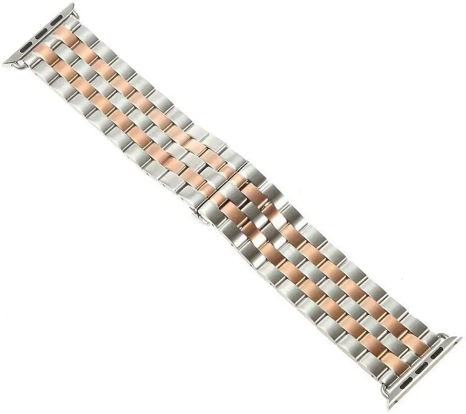 Ремешок из нержавеющей стали с бабочкой для apple Watch band 4 (iwatch 5) 44 мм 40 watch 3 2 1 42 38 correa