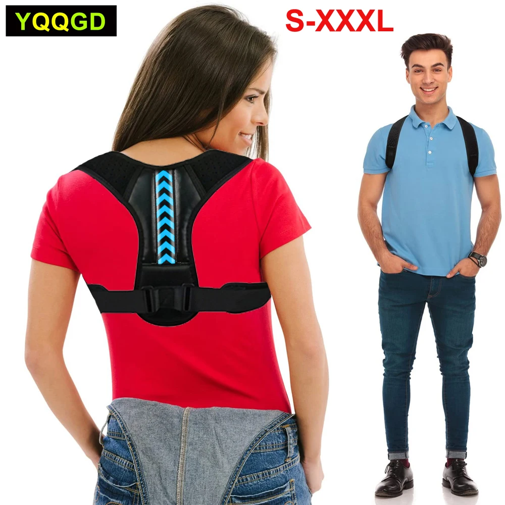 

Posture Corrector Upper Back Brace for Clavicle Support, Adjustable Back Straightener Providing Pain Relief for Men and Women