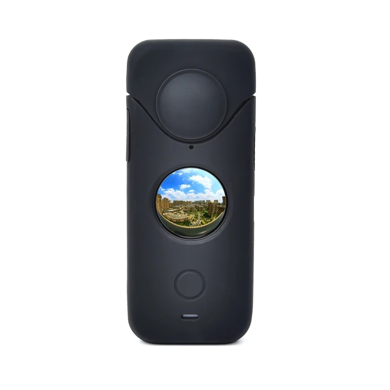

Silicone Case Soft Cover Shell Dustproof Lens Cover Protective Sleeve For -Insta360 one x2 Camera Accessories