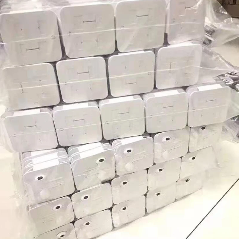 20 шт./лот для iphone освещение наушники с микрофоном проводные стерео Apple iPhone 8 7 Plus X XS