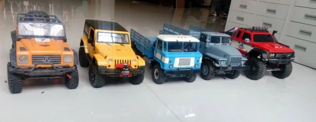Силовая модель грузовика GC4 1/10 четырехколесный симулятор внедорожного альпинизма автомобильный комплект cs-90100022