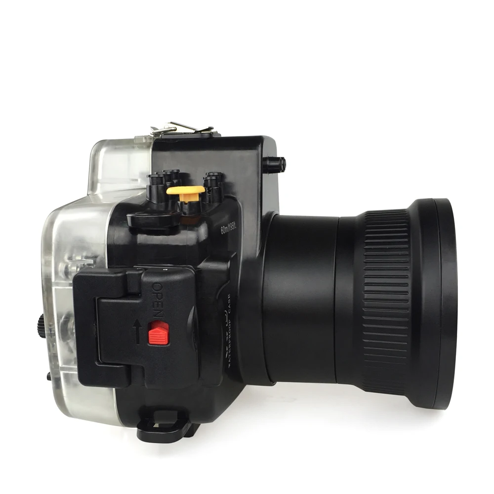

Waterproof Case Cover For Canon 80D 18-135mm Lens 40m/130ft Meikon Underwater Camera Housing