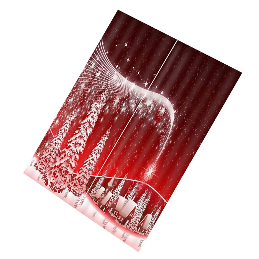 Светонепроницаемые занавески с принтом звезд рождественские декоративные на