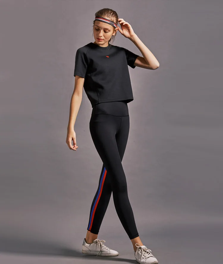 Женские сексуальные Лоскутные Спортивные брюки трико для йоги Леггинсы бега