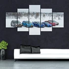 5 шт., декоративные настенные картины без рамки для Subaru