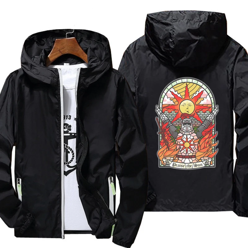 

Ветровка мужская демисезонная Светоотражающая на молнии с капюшоном