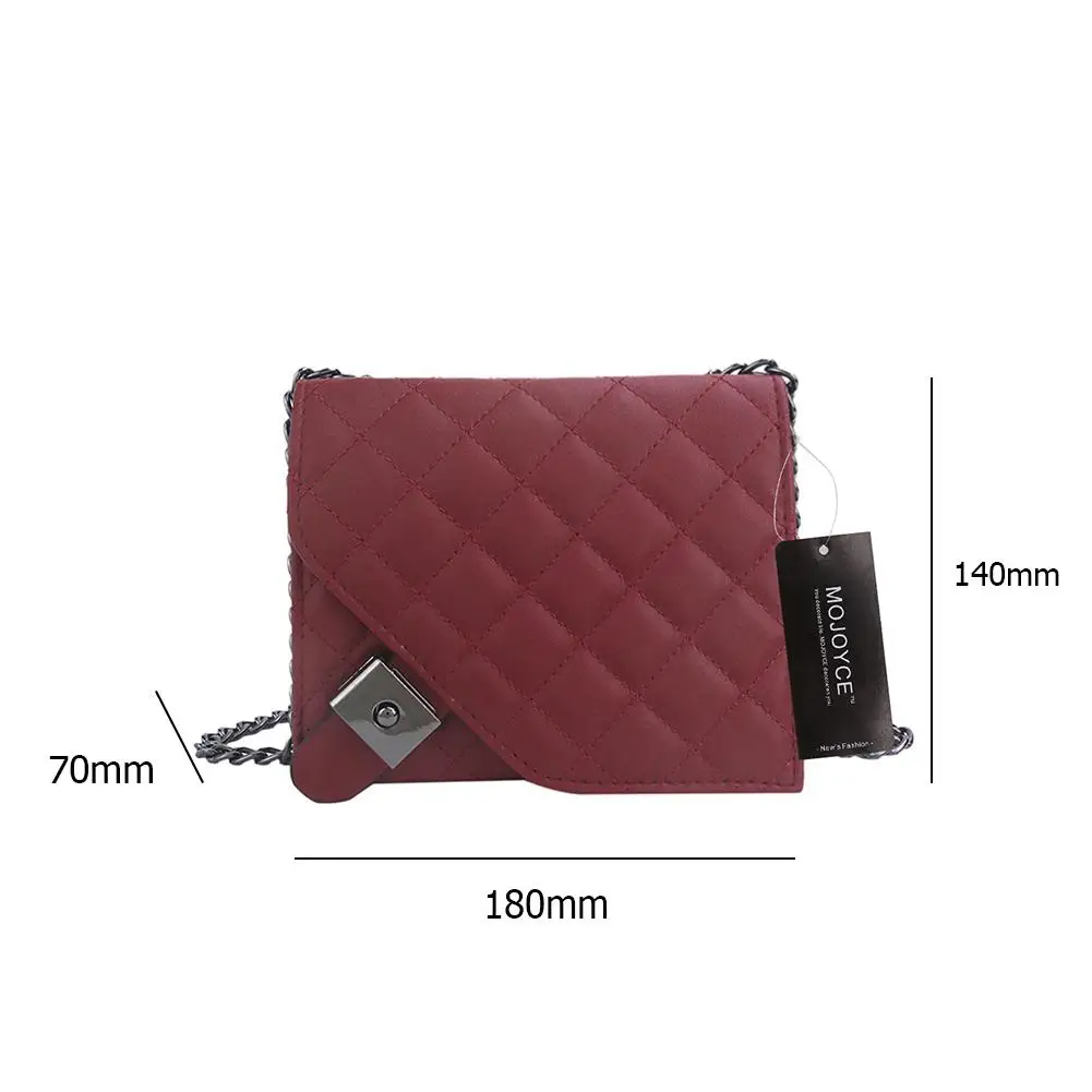 

New Fashion Handbags Solid Color Women Small Crossbody Bag Fashion Leather Soft Purse Flap Chain Shoulder Handbag Shopping