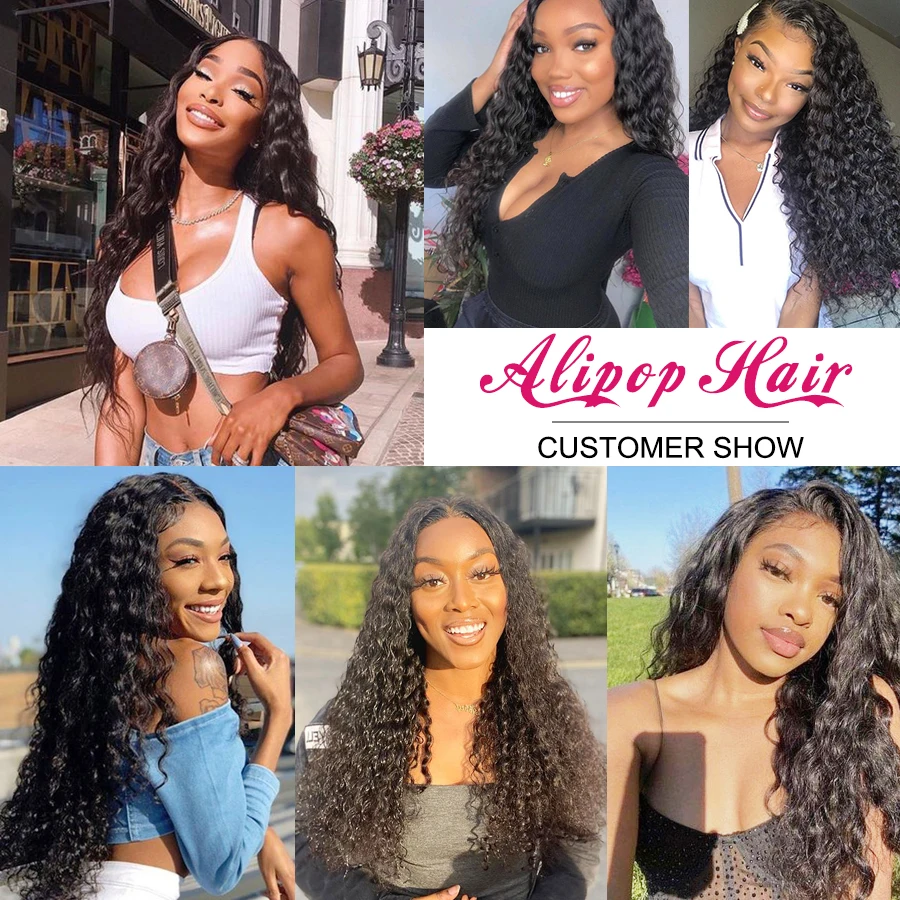 

Water Wave Bundles Human Hair Brazilian Hair Weave Bundles For Women 8-28 Inch Human Hair Bundles Alipop Curly Hair Extension