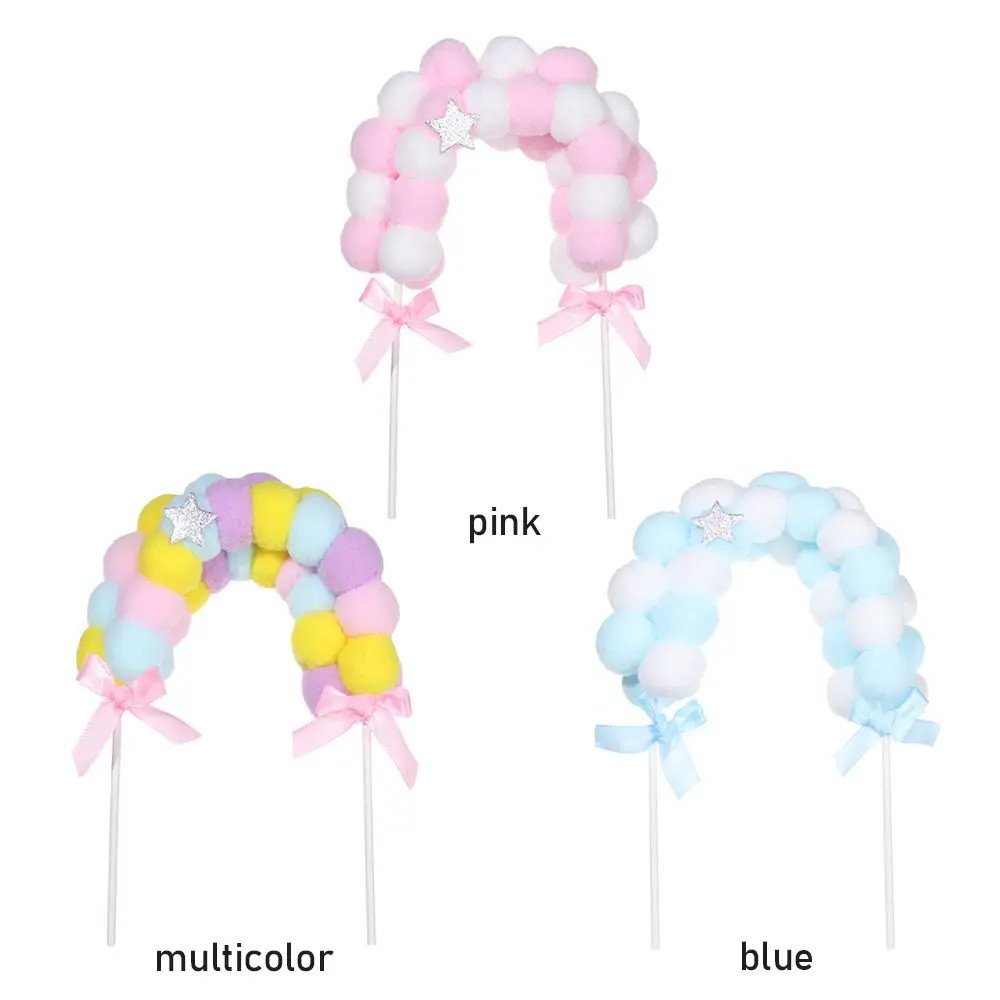 Мягкий украшение для свадебного торта Рождественский помпон облако торт Топпер