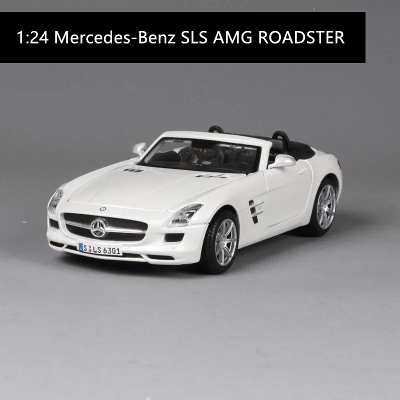 SLS AMG Maisto 1:24 Mercedes-Benz AMG сплав гоночный автомобиль-трансформер модель автомобиля Моделирование Украшение автомобиля коллекция Подарочная игрушка - Цвет: SLS AMG