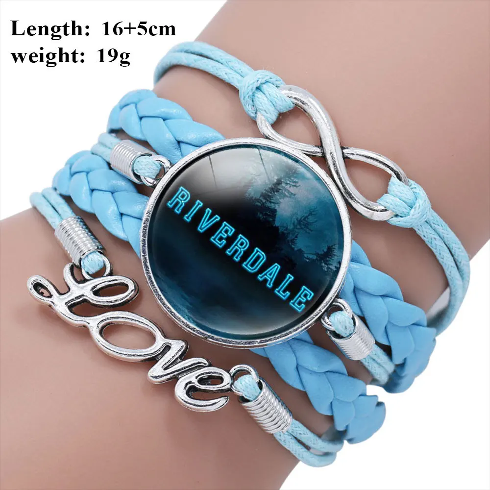 Кожаный браслет FIMAODZ TV Riverdale South Side Serpents стеклянная купольная кнопка