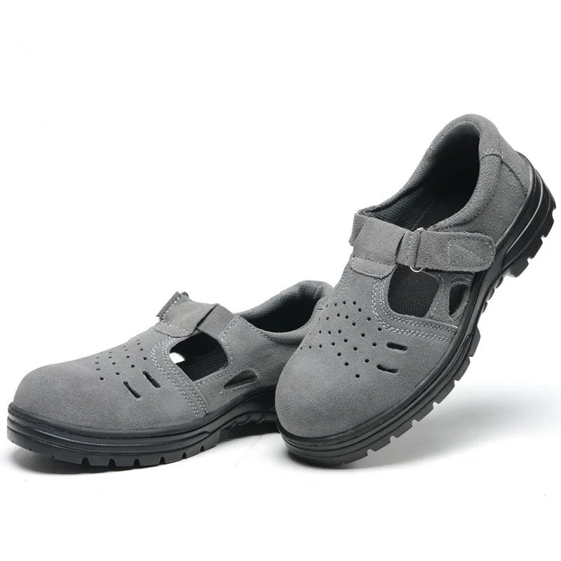 

Safety Shoes Men Steel Toe Indestructible Shoes Anti-puncture Work Sneakers Breathable Sefety Work Boots Male