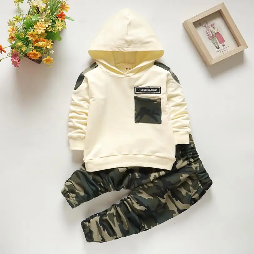 BibiCola Autumn Boys Clothing Set Cotton Tracksuit Costume for Kids Hoodies Suit Children Sport Clothes Letter Sweatrshir+Pants | Детская - Фото №1