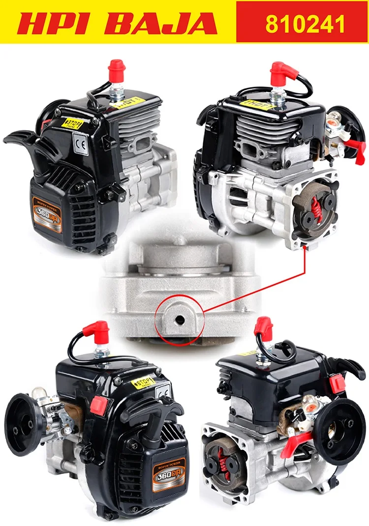 36cc двигатель 4 болта с карбюратором 1107 для 1/5 масштаб HPI KM RV baja 5B 5T 5SC LOSI 5IVE T