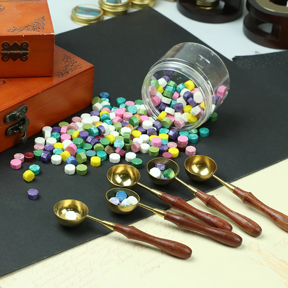 Воскоплав для сургуча в стиле ретро устройство сургучной печати с деревянной